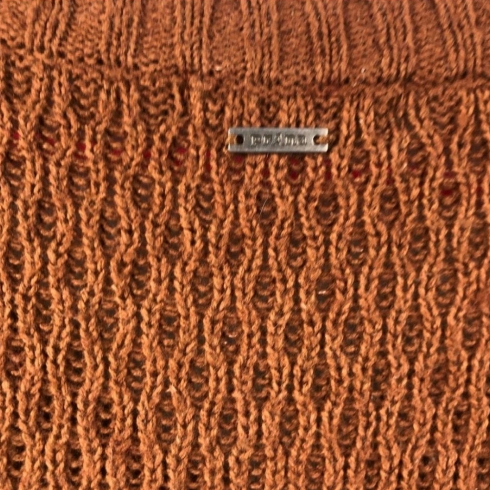 prAna Rust Brown V Neck Tunic Sweater, Medium EUC - Picture 5 of 10